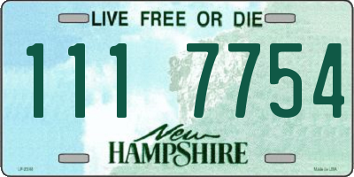 NH license plate 1117754