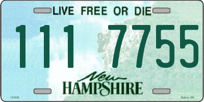NH license plate 1117755