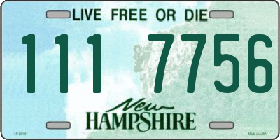 NH license plate 1117756