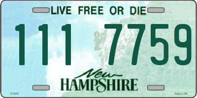 NH license plate 1117759