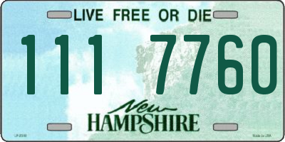 NH license plate 1117760