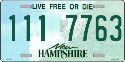 NH license plate 1117763