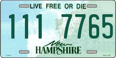 NH license plate 1117765