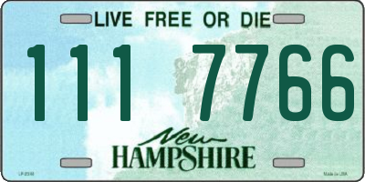 NH license plate 1117766