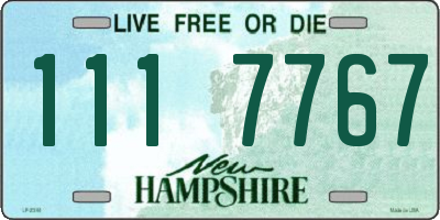 NH license plate 1117767