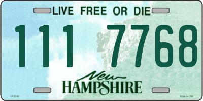 NH license plate 1117768