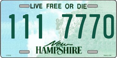 NH license plate 1117770