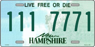 NH license plate 1117771