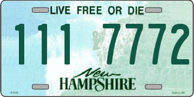 NH license plate 1117772