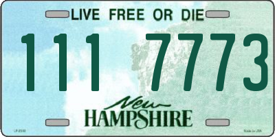 NH license plate 1117773