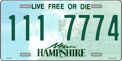 NH license plate 1117774