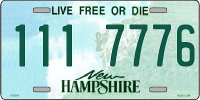 NH license plate 1117776
