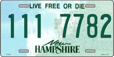 NH license plate 1117782