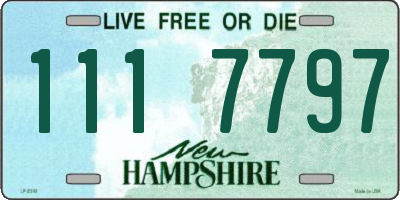 NH license plate 1117797