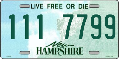 NH license plate 1117799