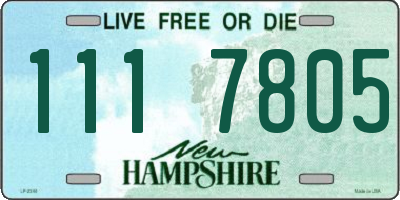 NH license plate 1117805