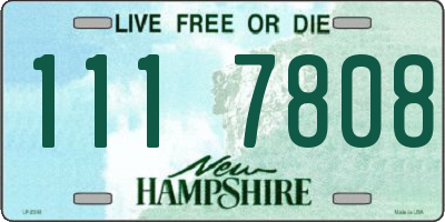 NH license plate 1117808