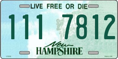 NH license plate 1117812