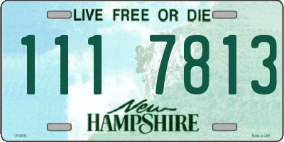 NH license plate 1117813