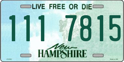NH license plate 1117815