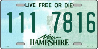 NH license plate 1117816