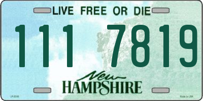 NH license plate 1117819