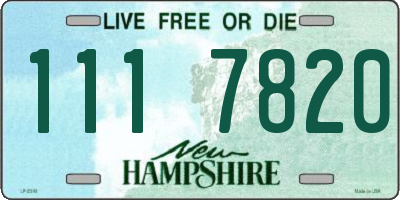 NH license plate 1117820