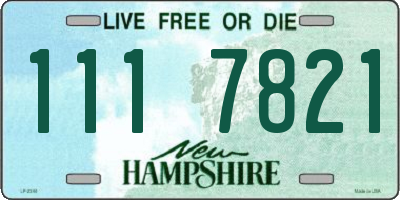 NH license plate 1117821