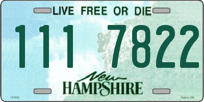 NH license plate 1117822