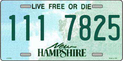 NH license plate 1117825