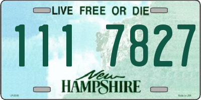 NH license plate 1117827