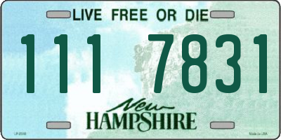 NH license plate 1117831