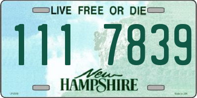NH license plate 1117839