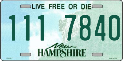 NH license plate 1117840