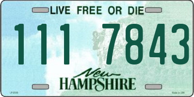 NH license plate 1117843