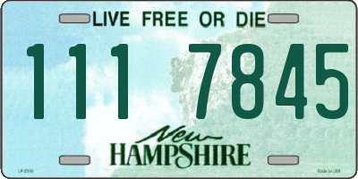 NH license plate 1117845