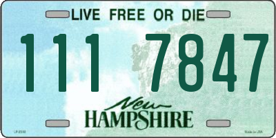 NH license plate 1117847