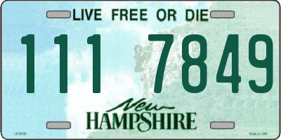 NH license plate 1117849