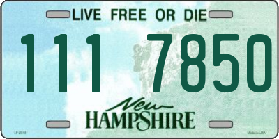 NH license plate 1117850