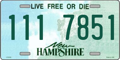 NH license plate 1117851