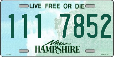 NH license plate 1117852
