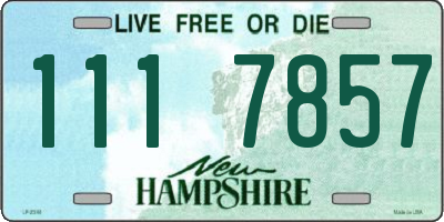 NH license plate 1117857