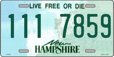 NH license plate 1117859