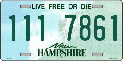 NH license plate 1117861