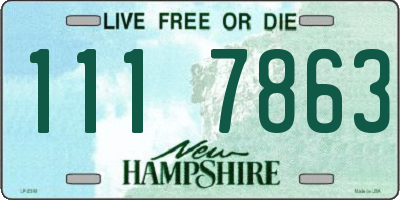 NH license plate 1117863