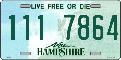 NH license plate 1117864