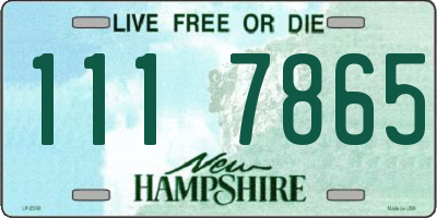 NH license plate 1117865