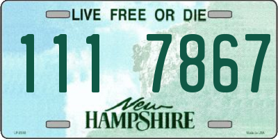 NH license plate 1117867