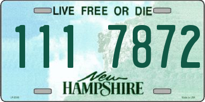 NH license plate 1117872