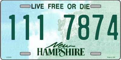 NH license plate 1117874